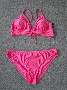 NWT Blu C Women’s Hot Pink 2-Piece Bikini Set Size 3X